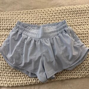 light blue lululemon hotty hot shorts
